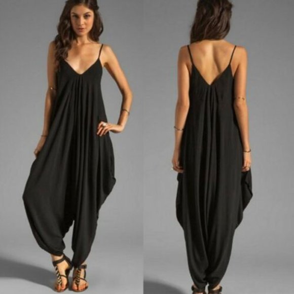 black harem jumpsuit